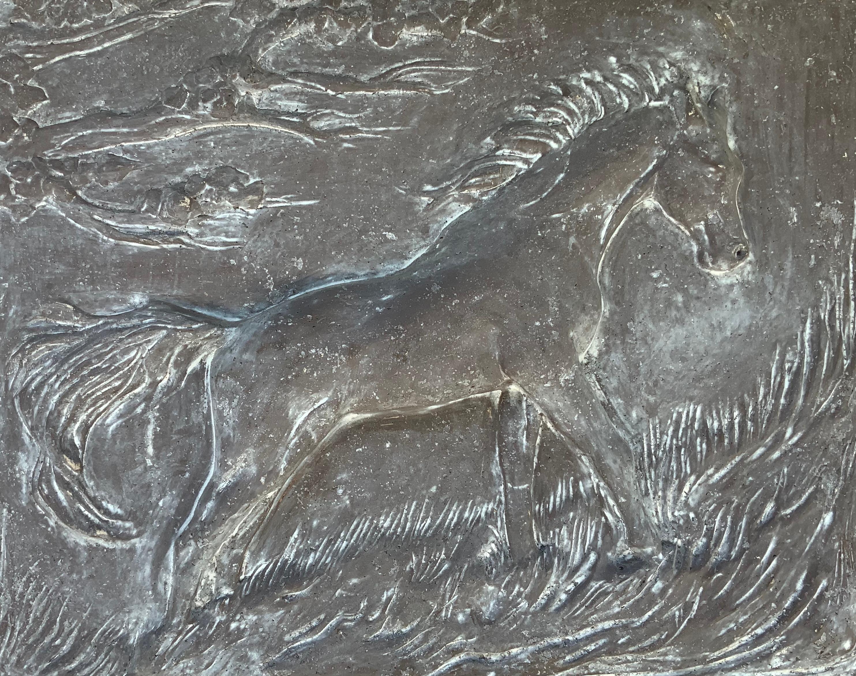 Wall Hanging Sculpture of a Horse 9