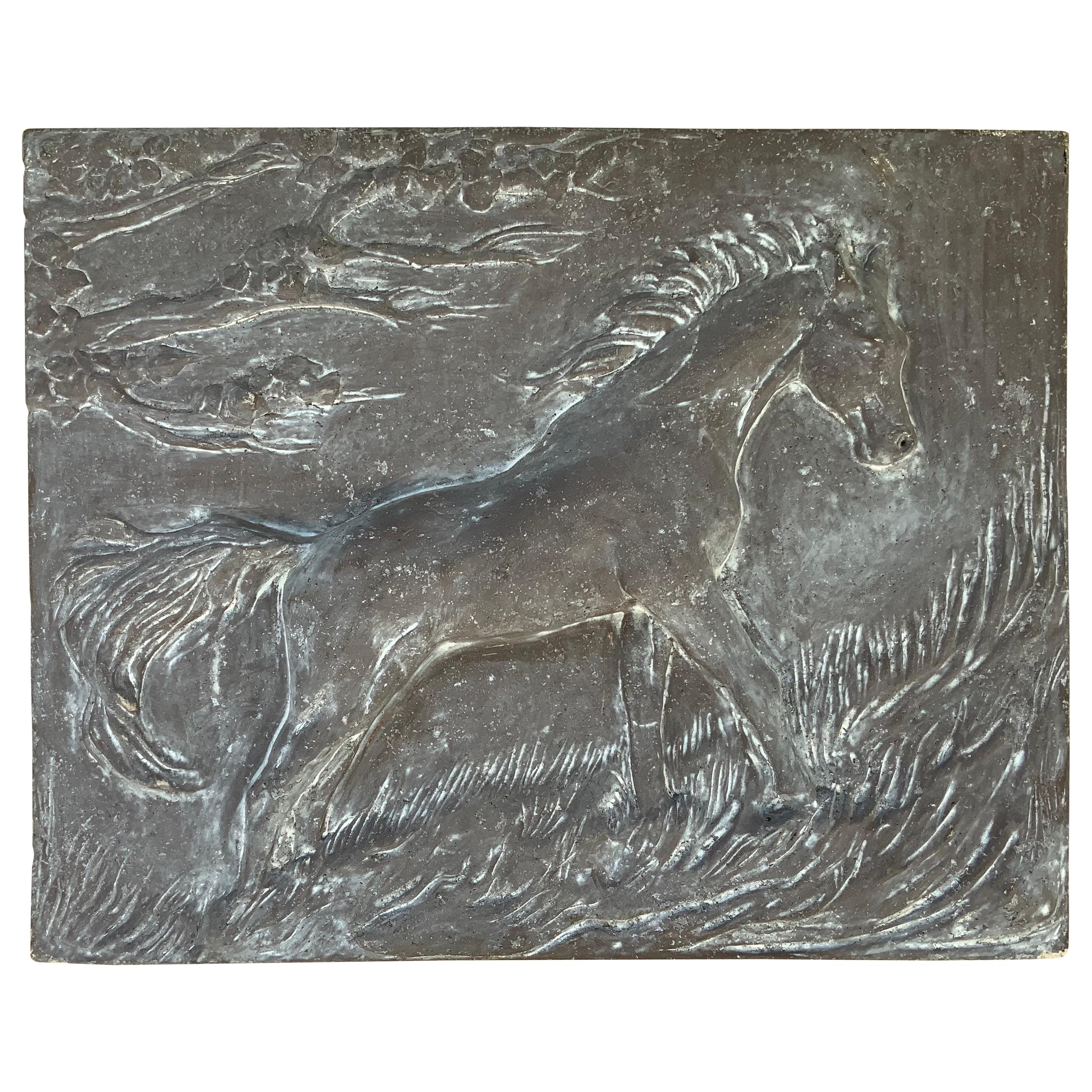 Wall Hanging Sculpture of a Horse