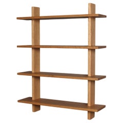 Wall Hanging Shelving Unit in Solid White Oak by Elliott Marks