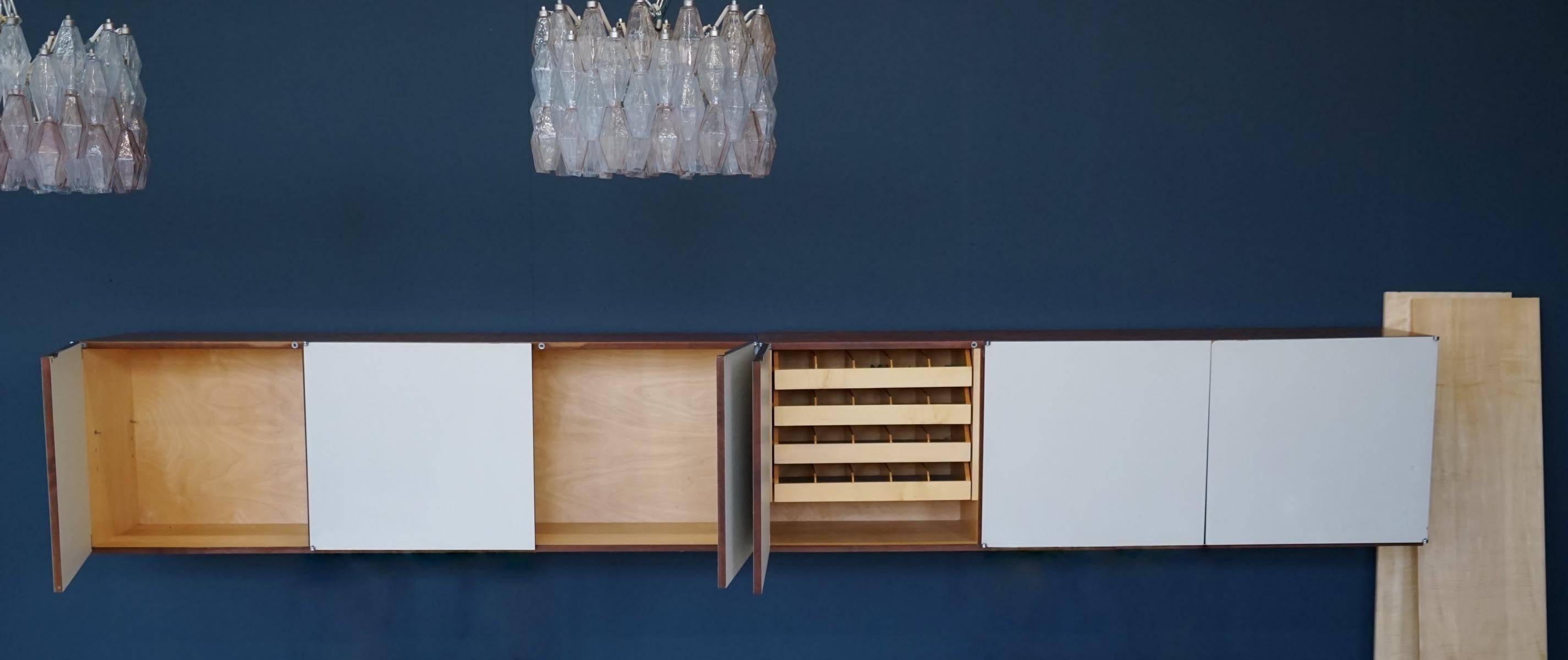 Mid-Century Modern Wall Hanging Sideboard by Philippon & Lecoq, 1958, Bofinger, Germany