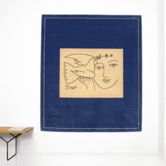 Wall Hanging Tapestry 'Le Visage de la Paix' by Pablo Picasso