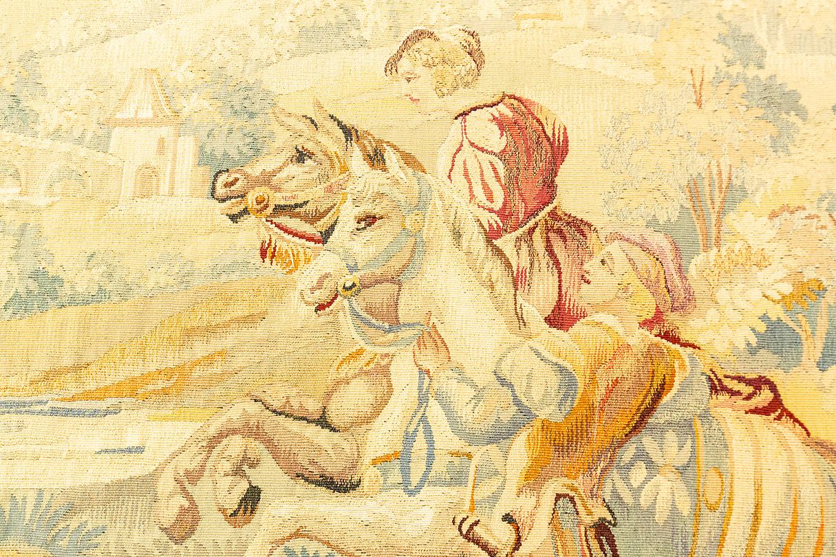 Wandteppich, Nobleman and Companion (Spätes 19. Jahrhundert) im Angebot
