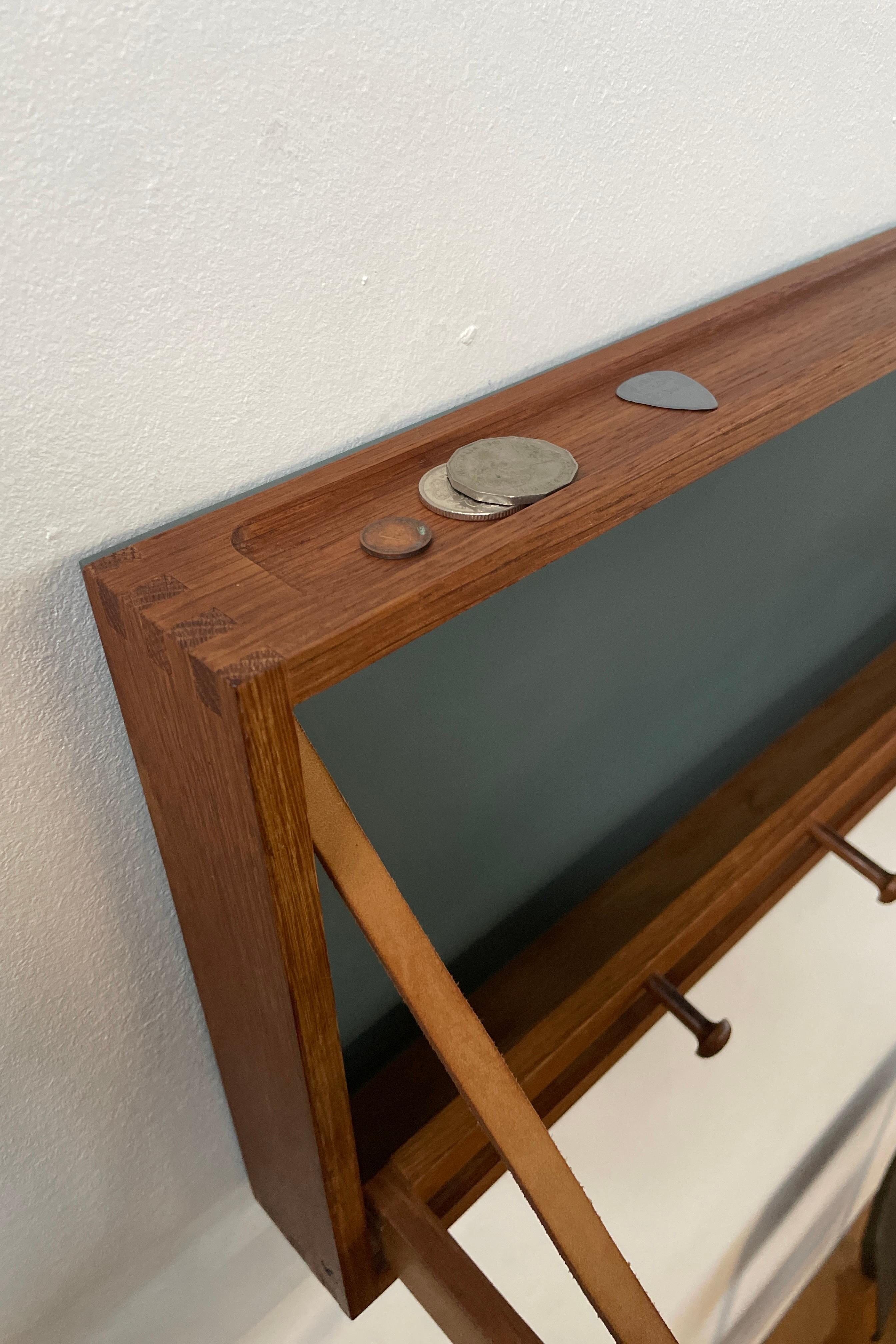Wall hanging valet by Adam Hoff and Poul Østergaard for VIRUM Møbelsnedkeri, DK 3