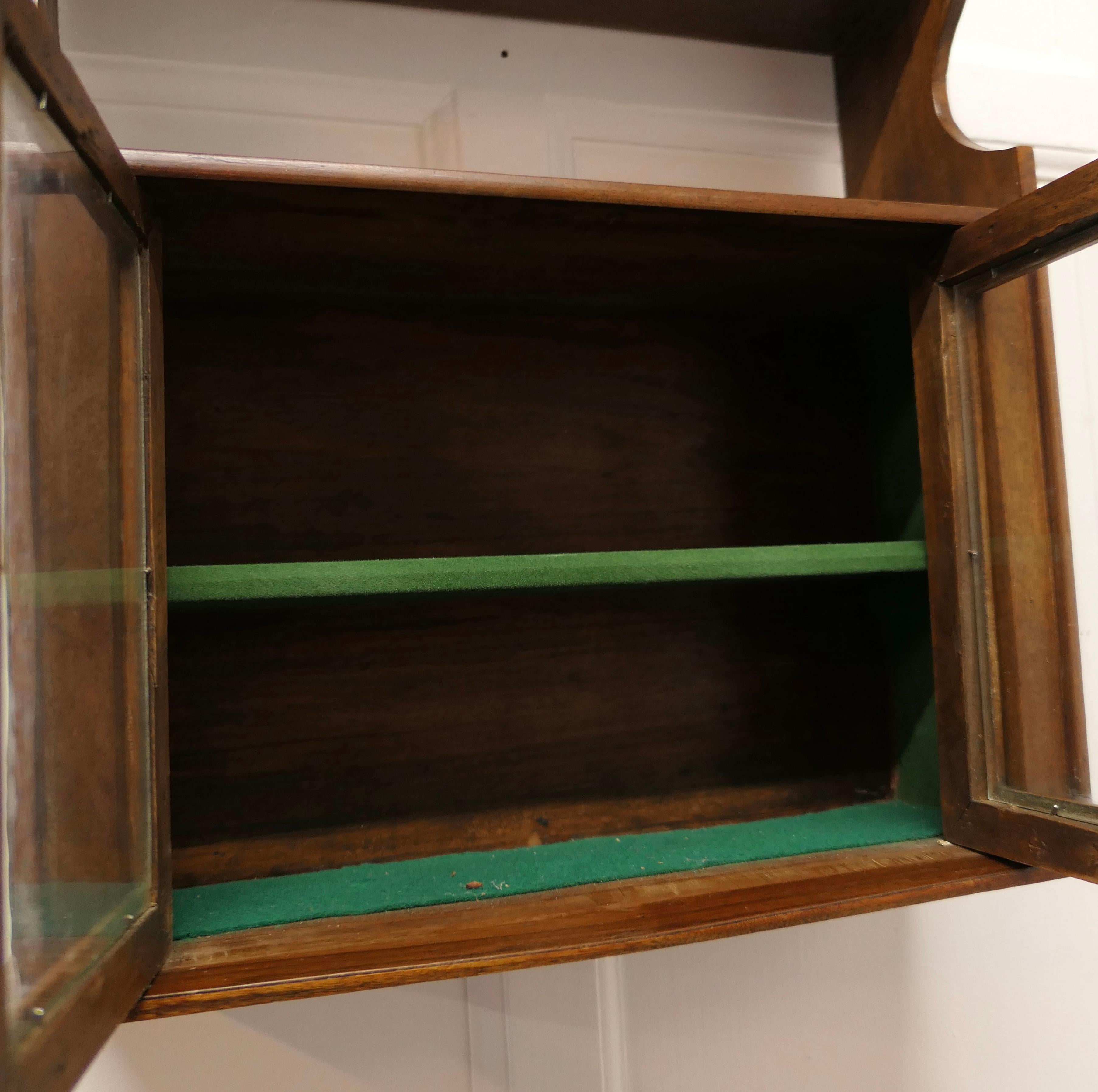 Wandschrank aus Nussbaum für Garderobe oder Bad     1