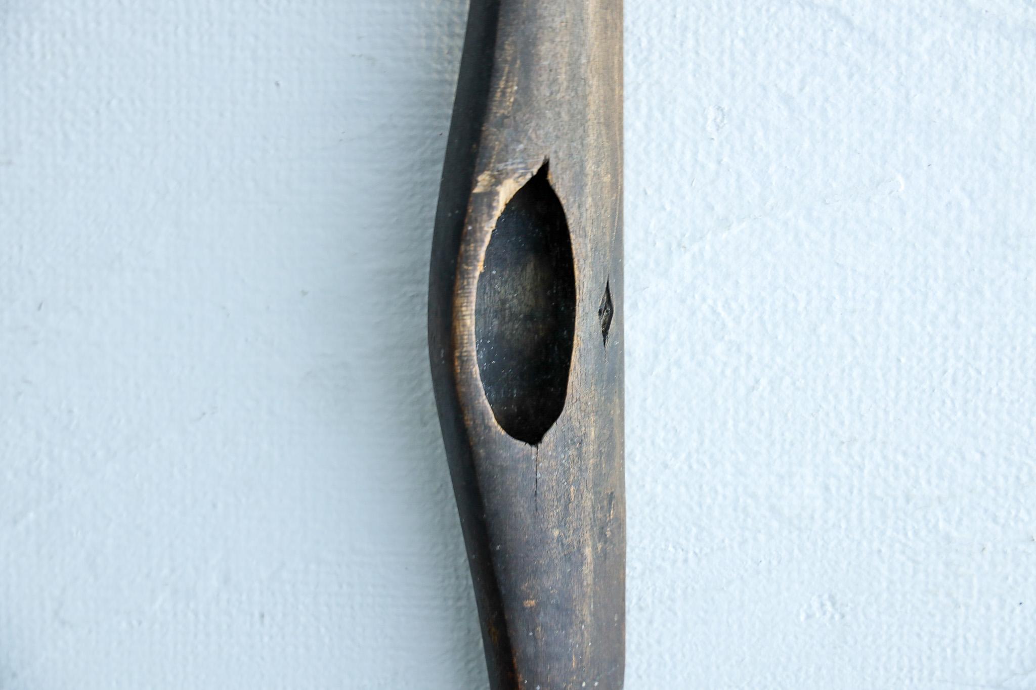 Wall Hanging Wood Flower Vase , Japanese Antique , Wabisabi 7