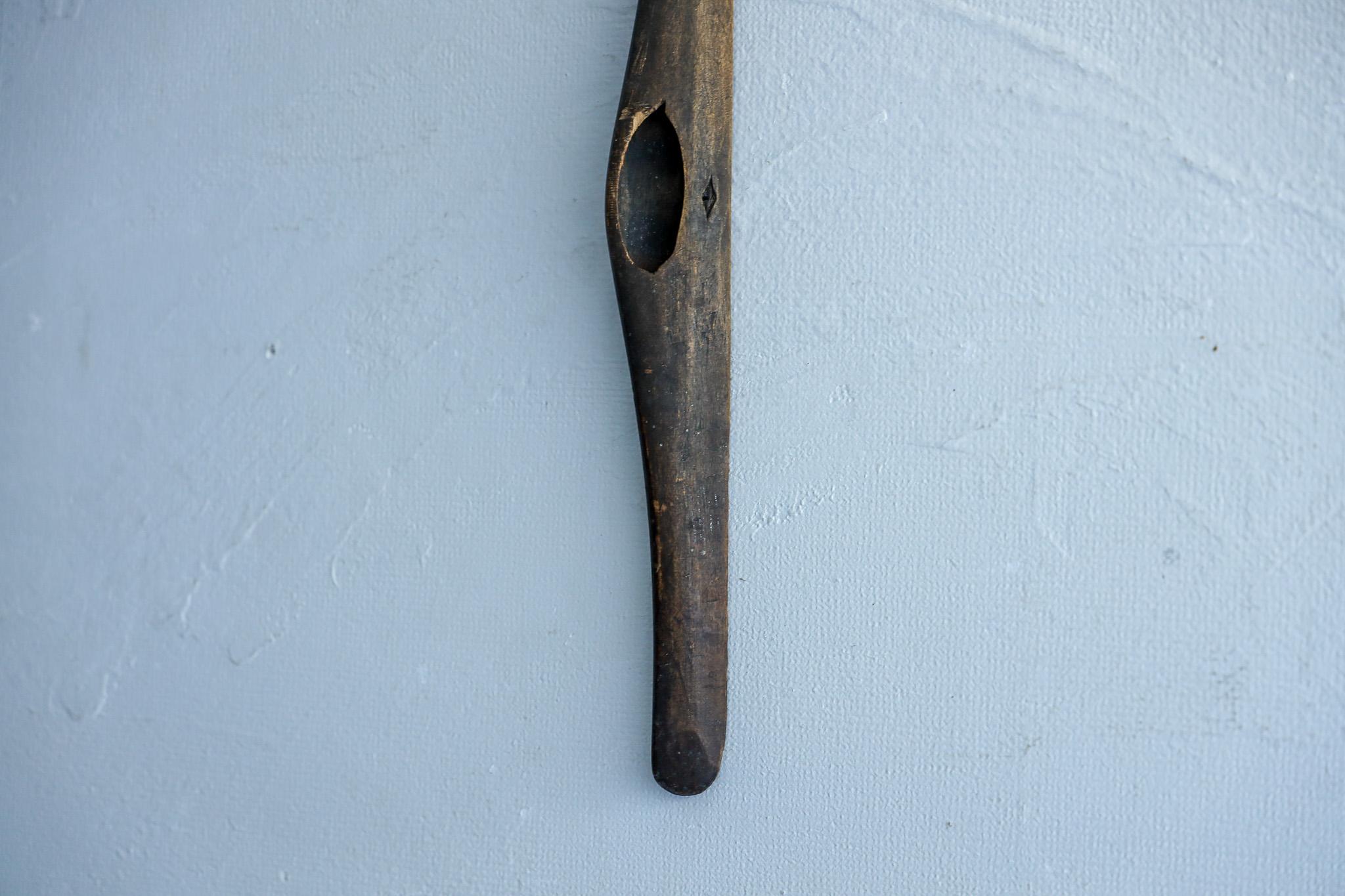 Wall Hanging Wood Flower Vase , Japanese Antique , Wabisabi 1