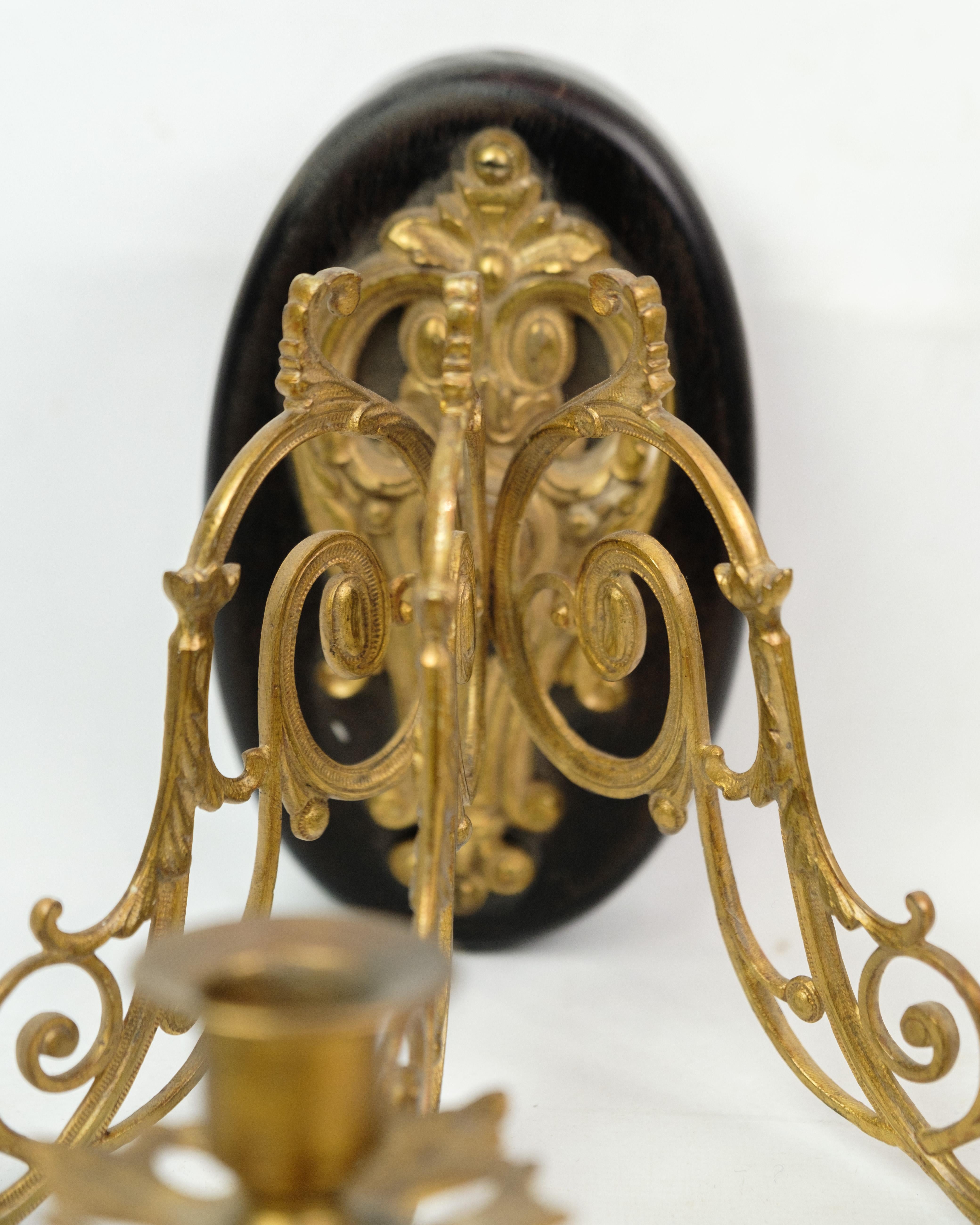 Wall holder In Bronze of French origins From 1930s In Good Condition For Sale In Lejre, DK