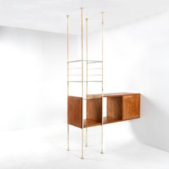 Wall-hung bar unit or storage cabinet designed by Mathieu Mategot France 1955
