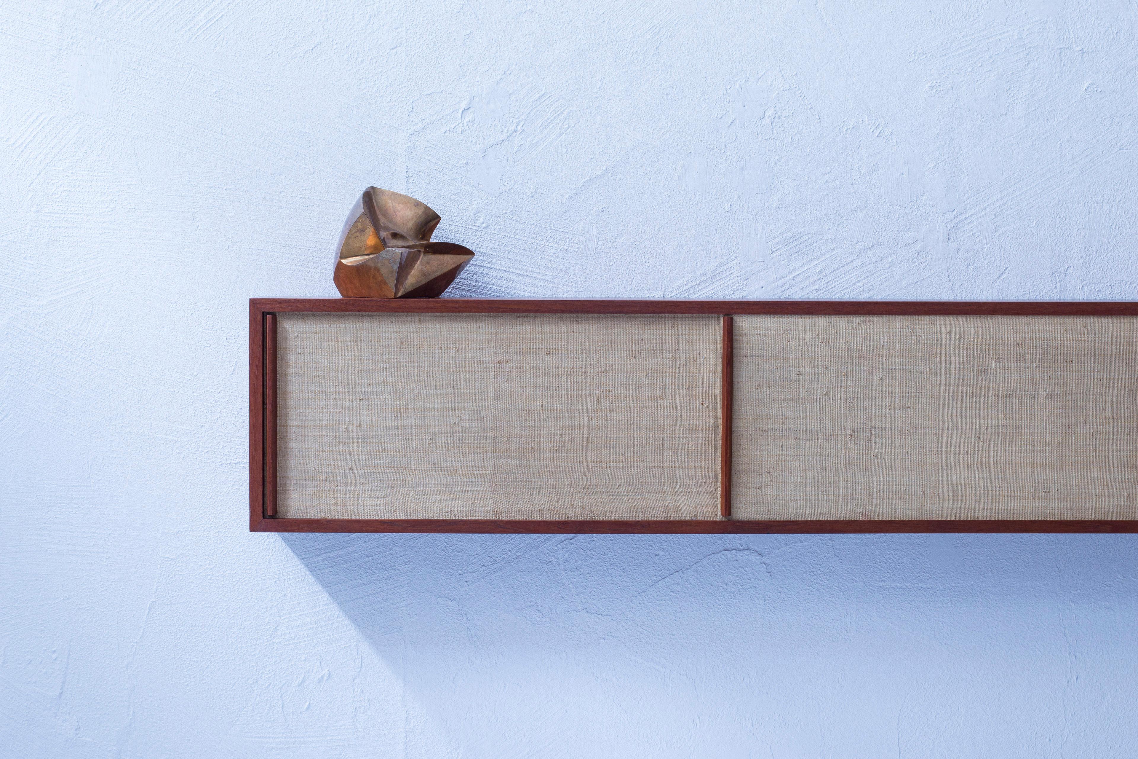 Wall Hung Sideboard in Teak and Seaweed in the Style of Illmari Tapiovaara  6