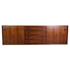 Credenza sospesa in palissandro, design danese degli anni '60