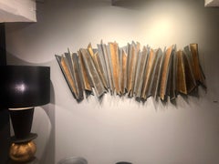 Wall Installation Ceramic 'Stoneware', 24-Carat Gold and Platinum, 21st Century