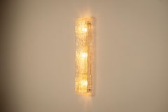 Wall Lamp "Bambu" in Murano Glass by Venini, Italy 1970s