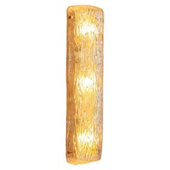 Lampada da parete "Bambu" in vetro di Murano di Venini, Italia, anni '70