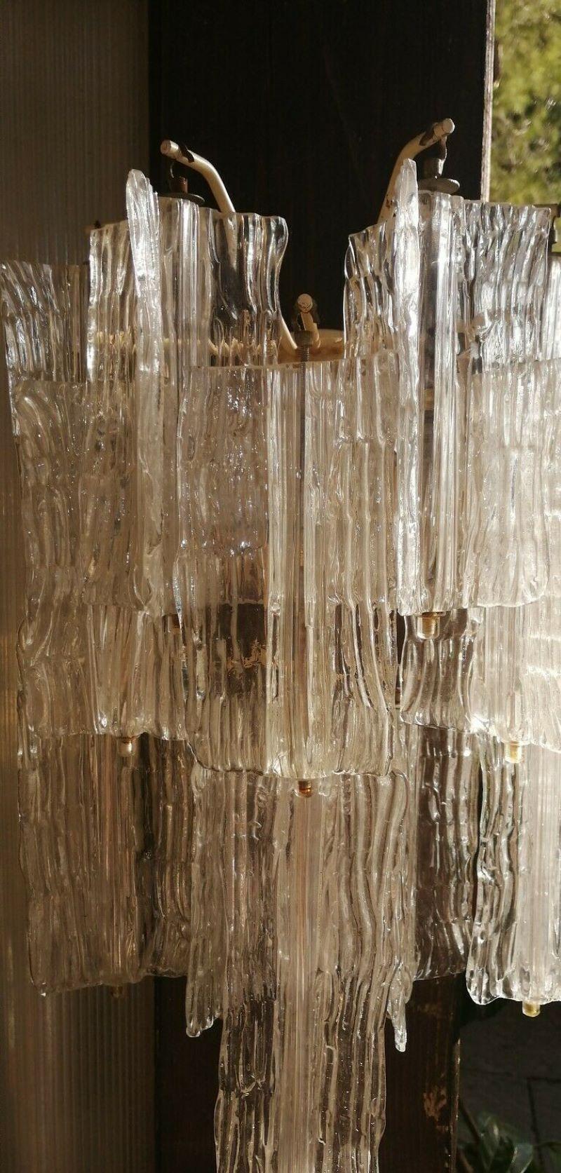 Wall Lamp Bark Glass Design Toni Zuccheri for Venini, 1968 In Good Condition For Sale In taranto, IT