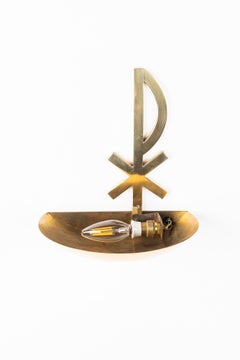 Wall lamp brass vienna around 1960s