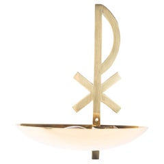 Wall lamp brass vienna around 1960s