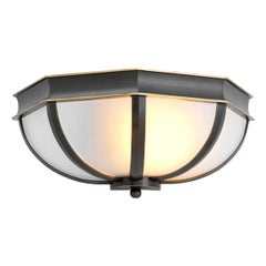 Wall Lamp – Bronze Finish & White Glass, from Riviera Décotation