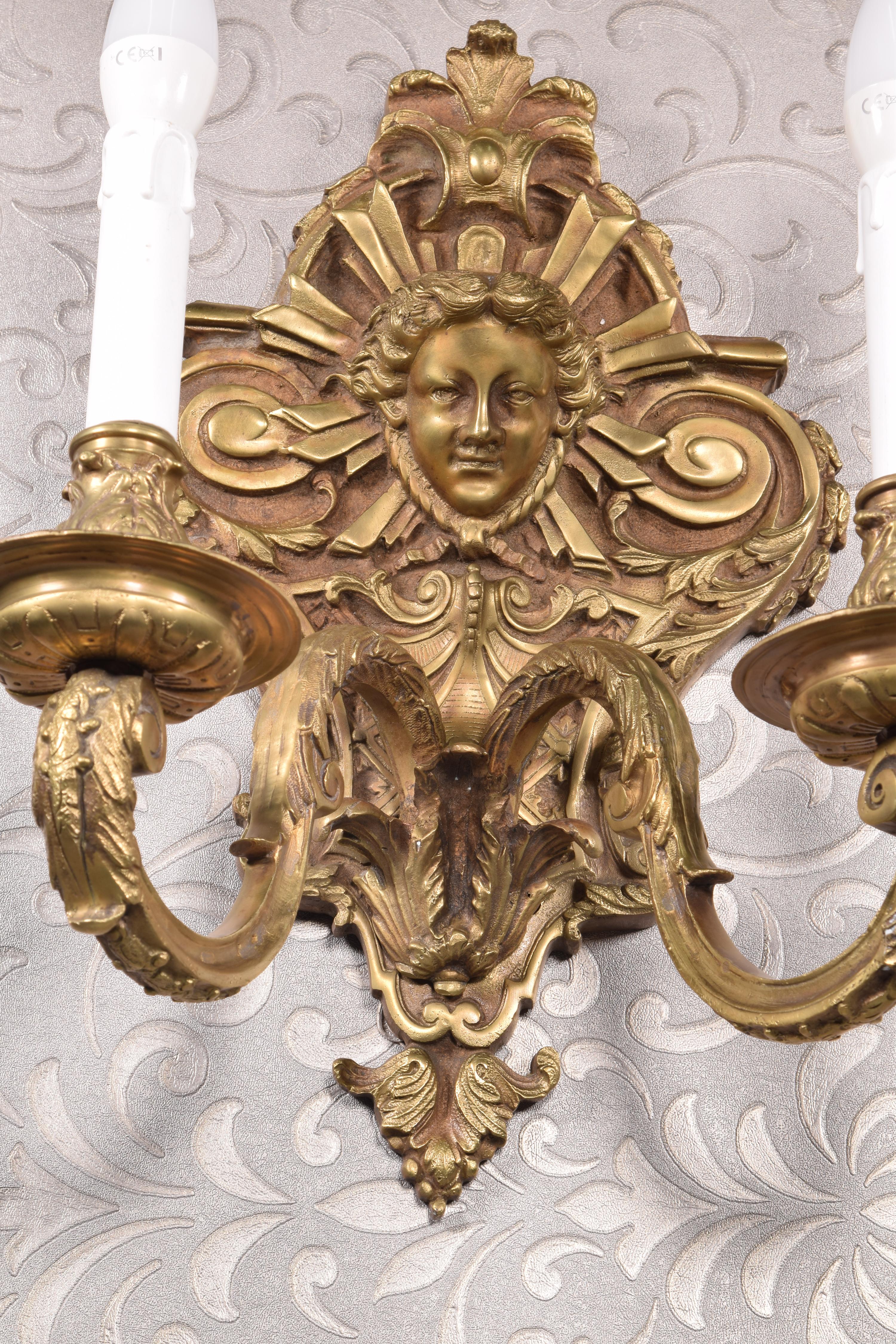 Wall lamp. Bronze. In Good Condition For Sale In Madrid, ES