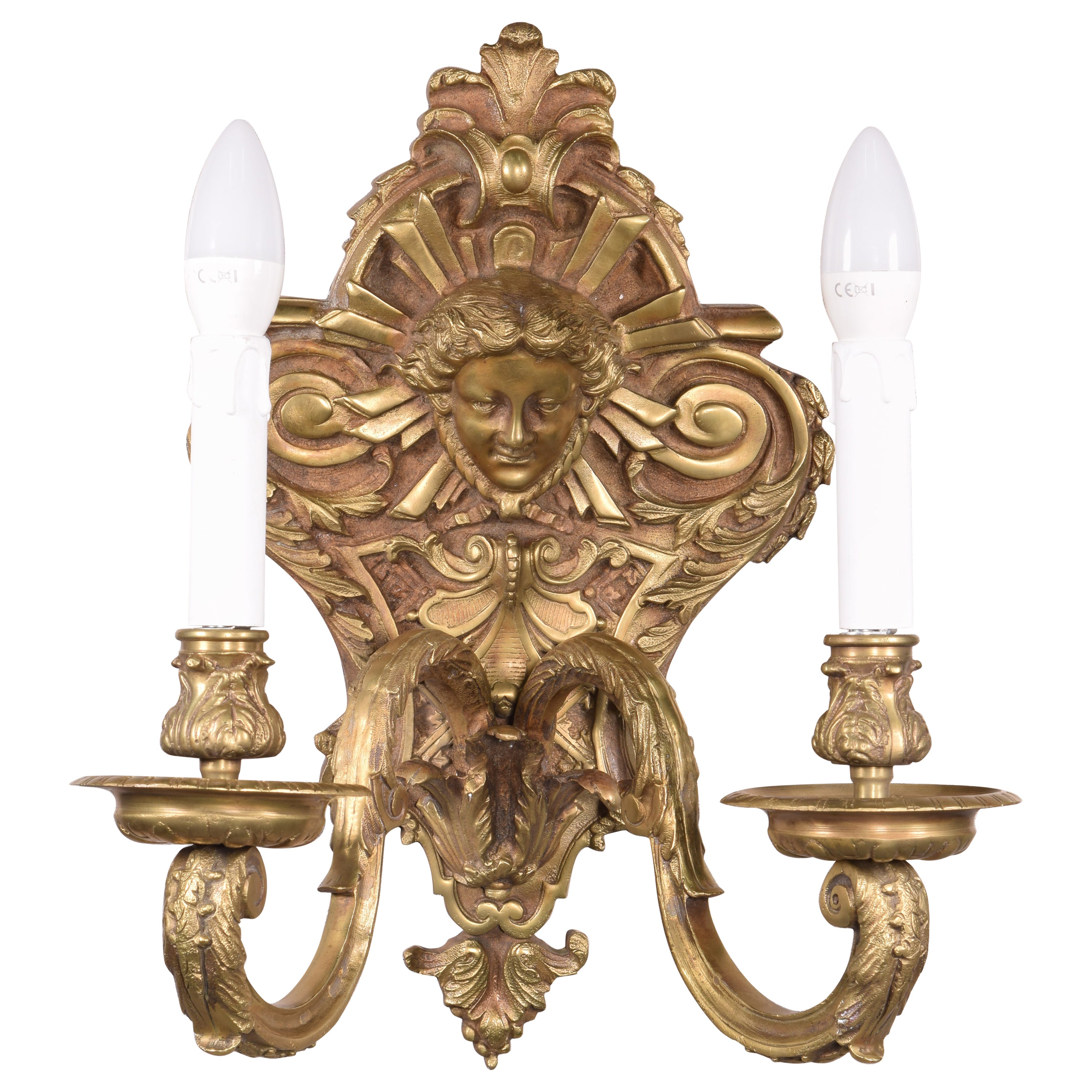 Lampada da parete. Bronzo. in vendita