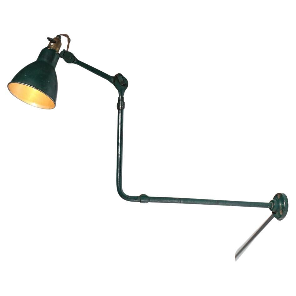 wall lamp by Albert Albin Gras model 310 green