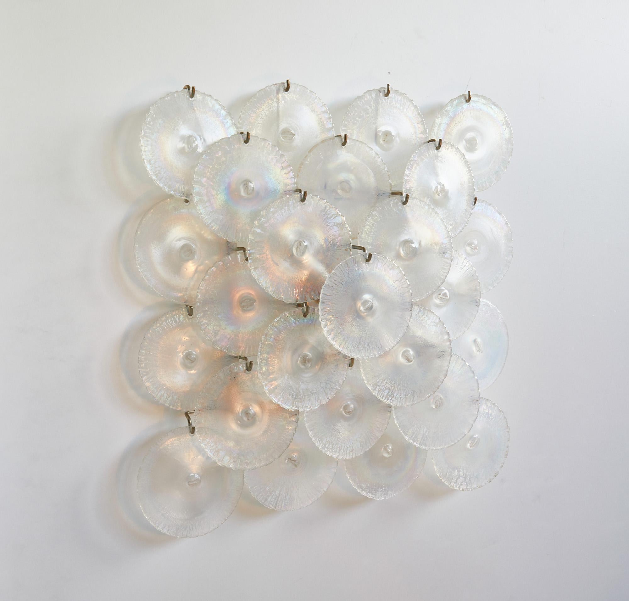 Murano Glass Wall lamp by Carlo Nason for Mazzega, Italy 1960's For Sale