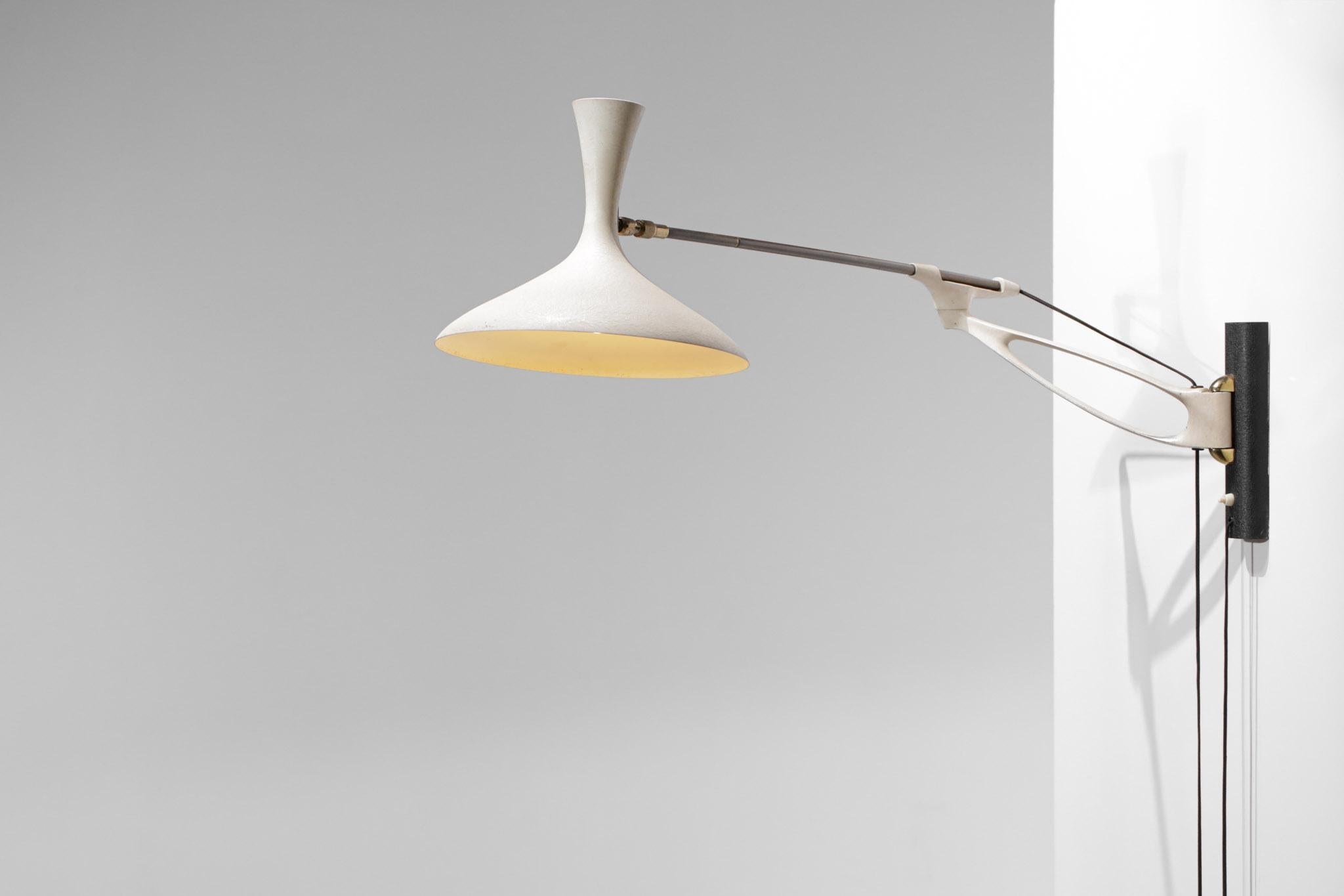 Lámpara de pared del diseñador Cosack Leuchten de los años 50 en metal lacado, E539 Lacado en venta