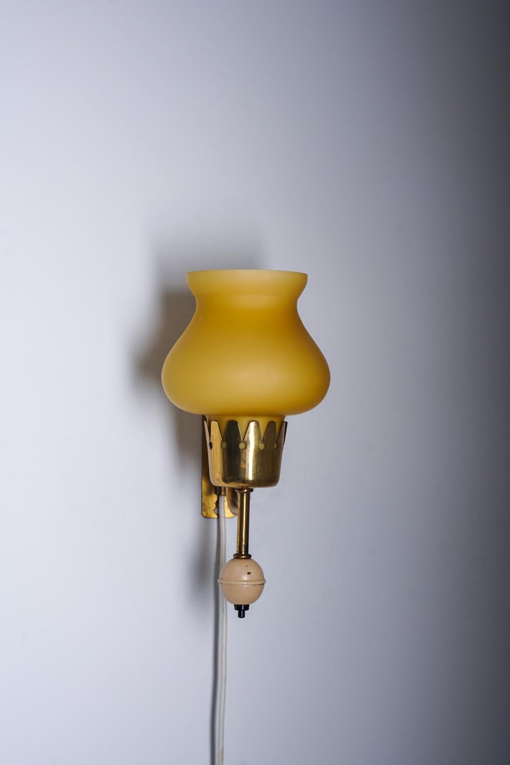 Lámpara de pared de Erik Tidstrand para Nordiska Kompaniet (NK), Suecia, años 50 en Bueno estado para la venta en Karlstad, SE