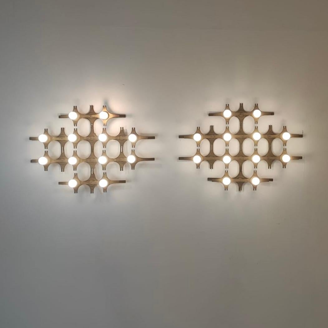 Wandleuchten von Fantoni, 1960er Jahre, 2er-Set, Set (Moderne der Mitte des Jahrhunderts) im Angebot