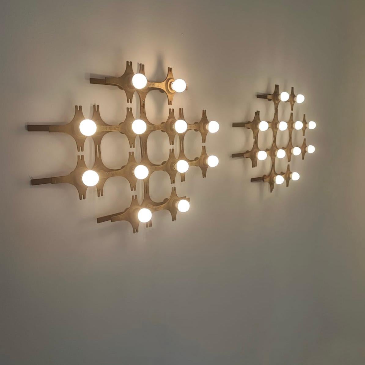 Wandleuchten von Fantoni, 1960er Jahre, 2er-Set, Set im Zustand „Gut“ im Angebot in bruxelles, BE