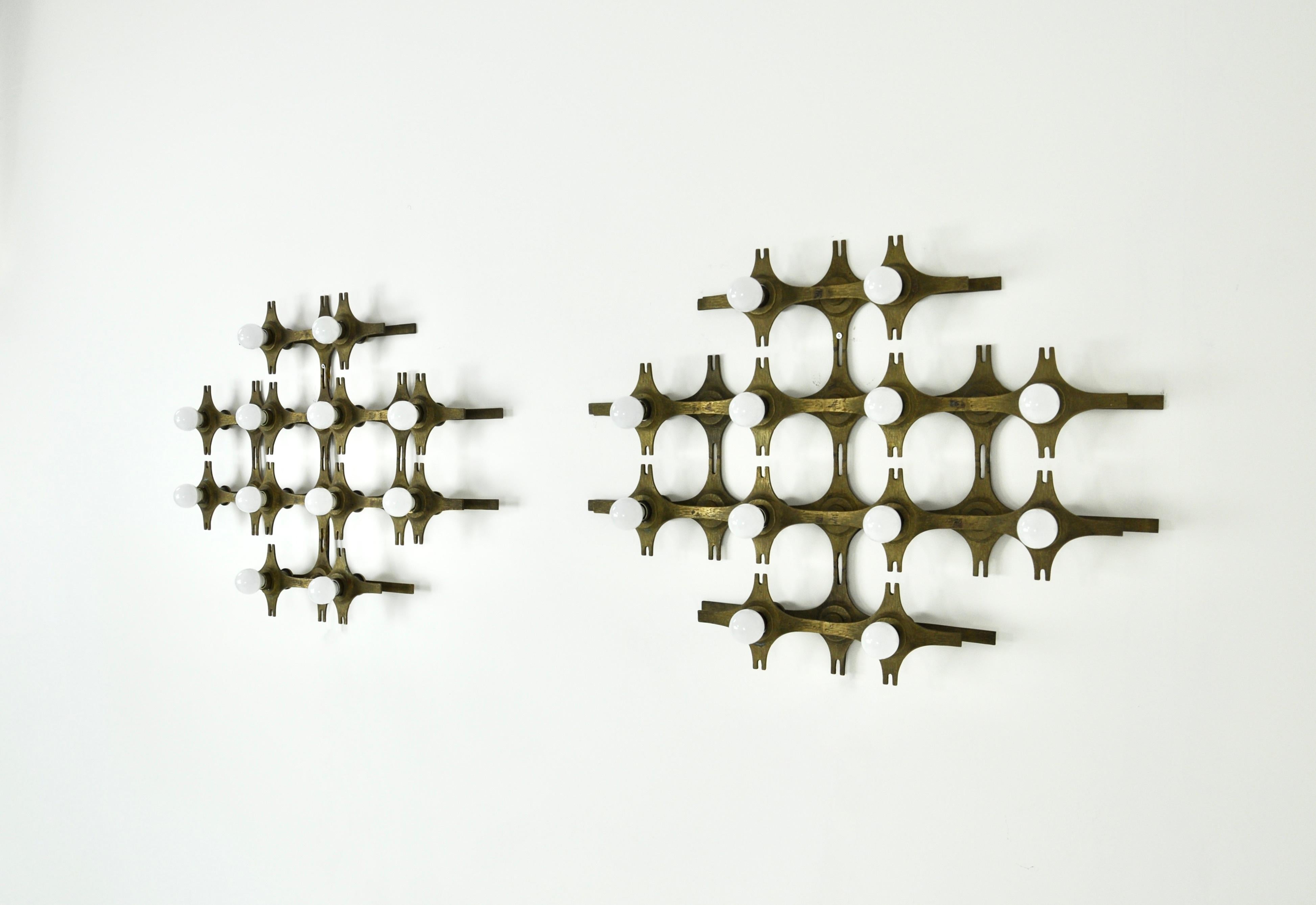 Wandleuchten von Fantoni, 1960er Jahre, 2er-Set, Set (Mitte des 20. Jahrhunderts) im Angebot