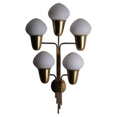 Wandleuchte von Hans-Agne Jakobsson aus Messing, Schweden, 1960er Jahre