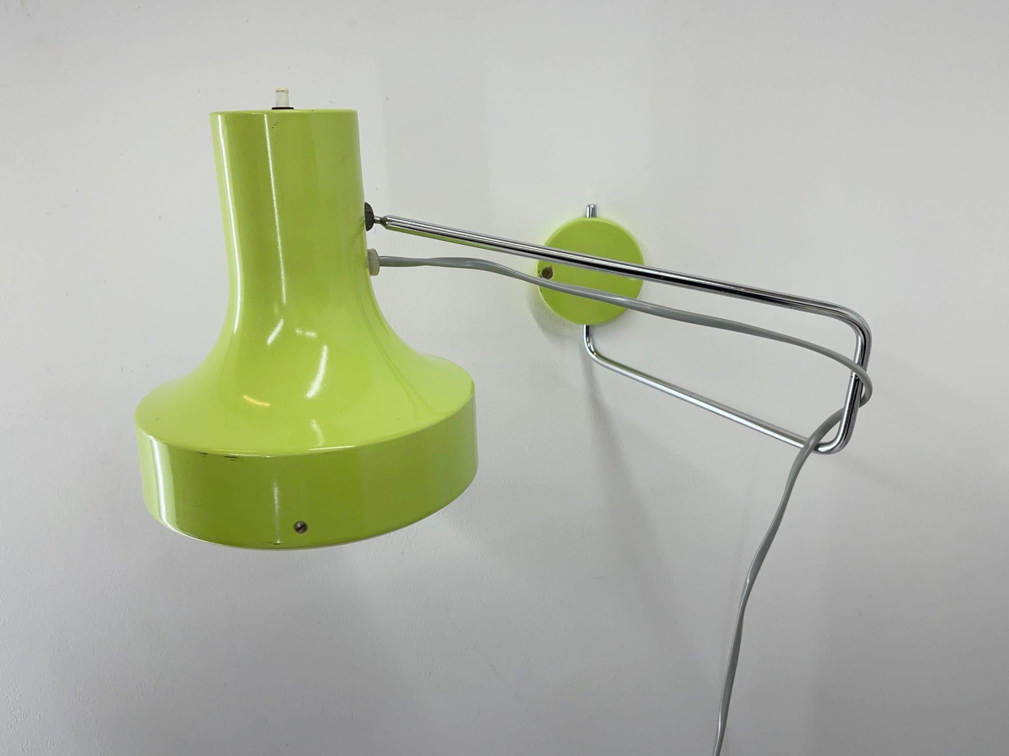 Mid-Century Modern Wall Lamp by Josef Hůrka for Napako, 1960's  For Sale