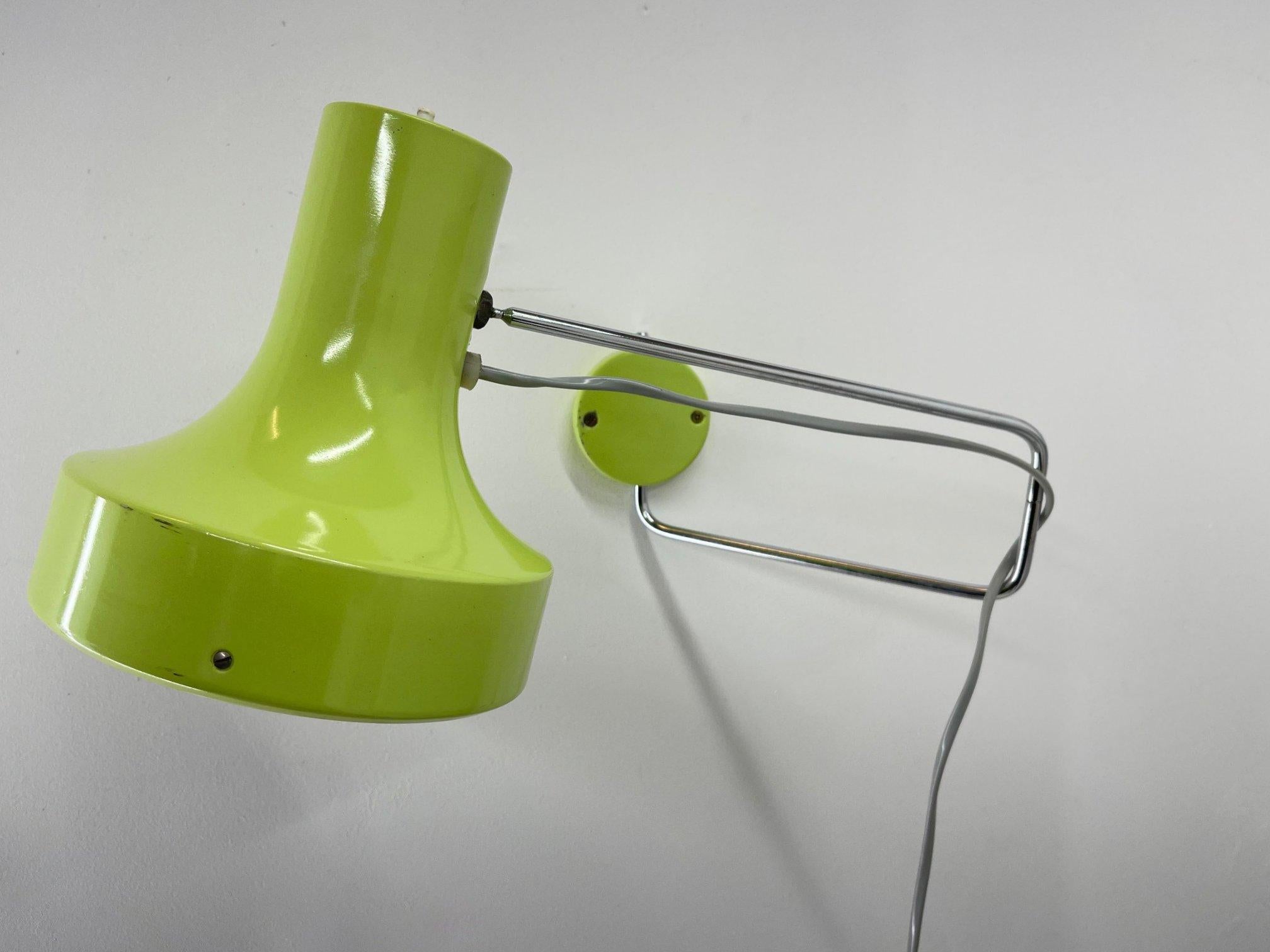 Mid-20th Century Wall Lamp by Josef Hůrka for Napako, 1960's  For Sale