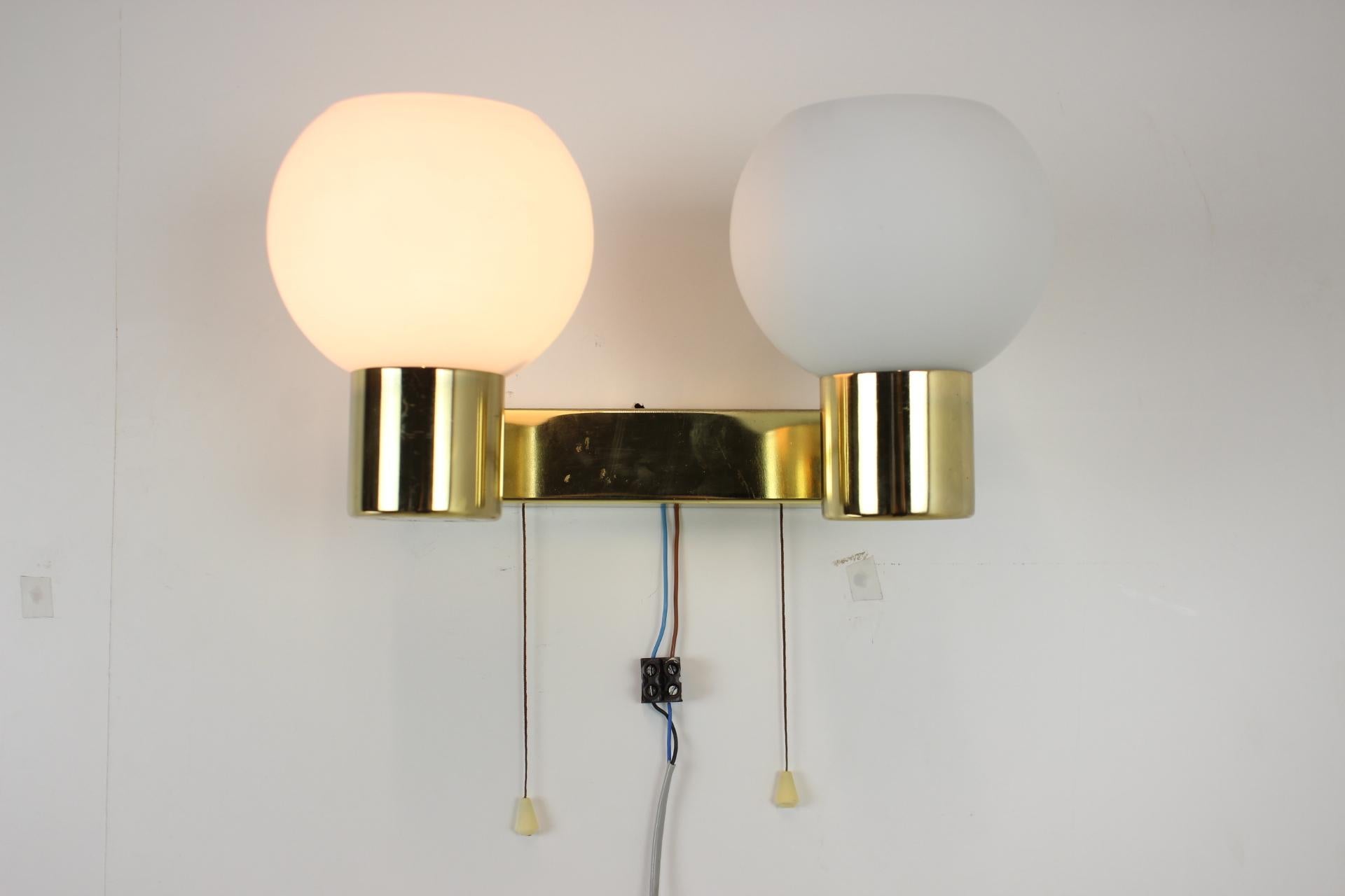 Wall Lamp by Kamenicky Senov, 1970s Czechoslovakia For Sale 3