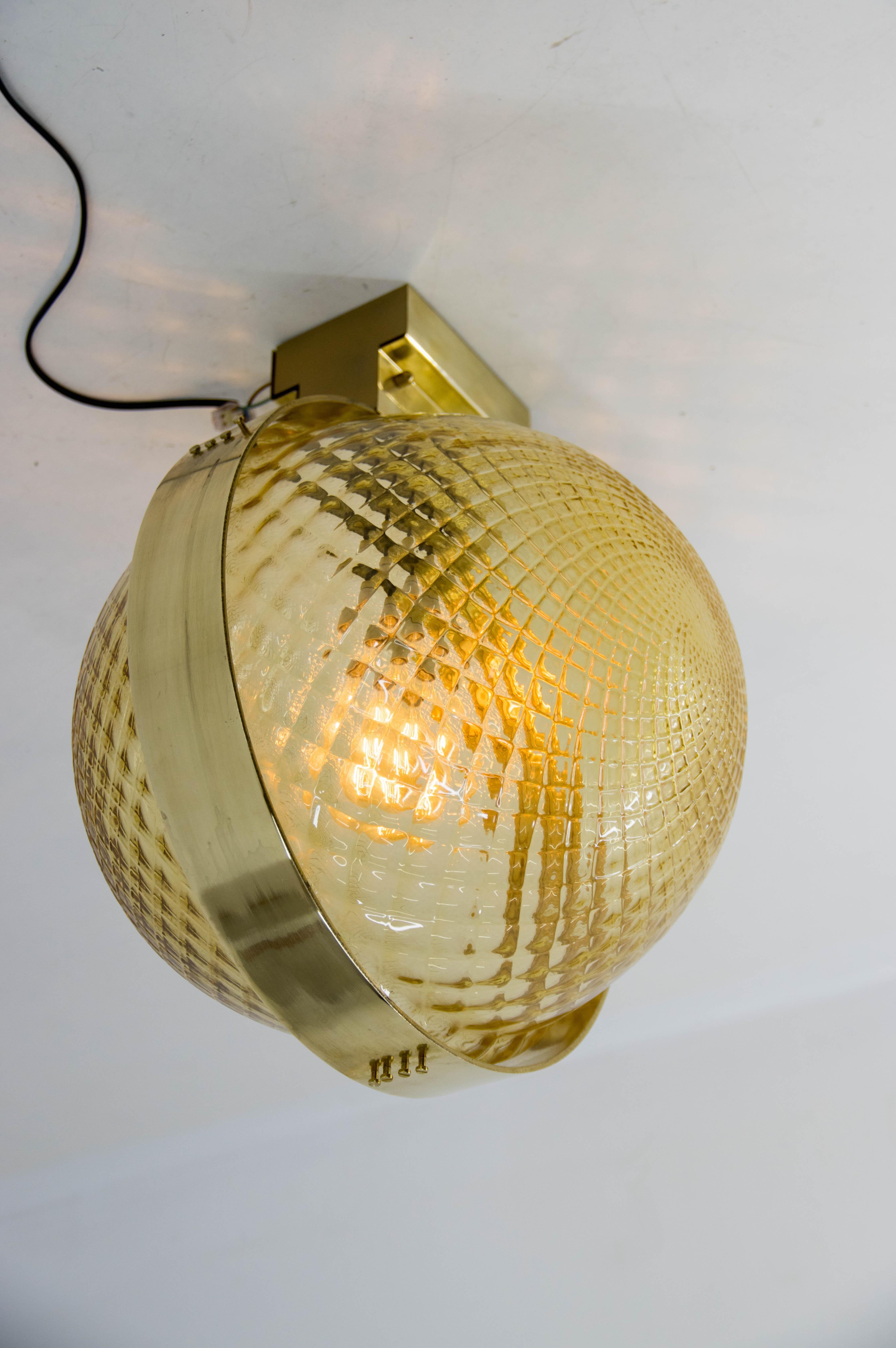 Brass Wall Lamp by Kamenicky Senov, 1970s, Up to Four Items For Sale