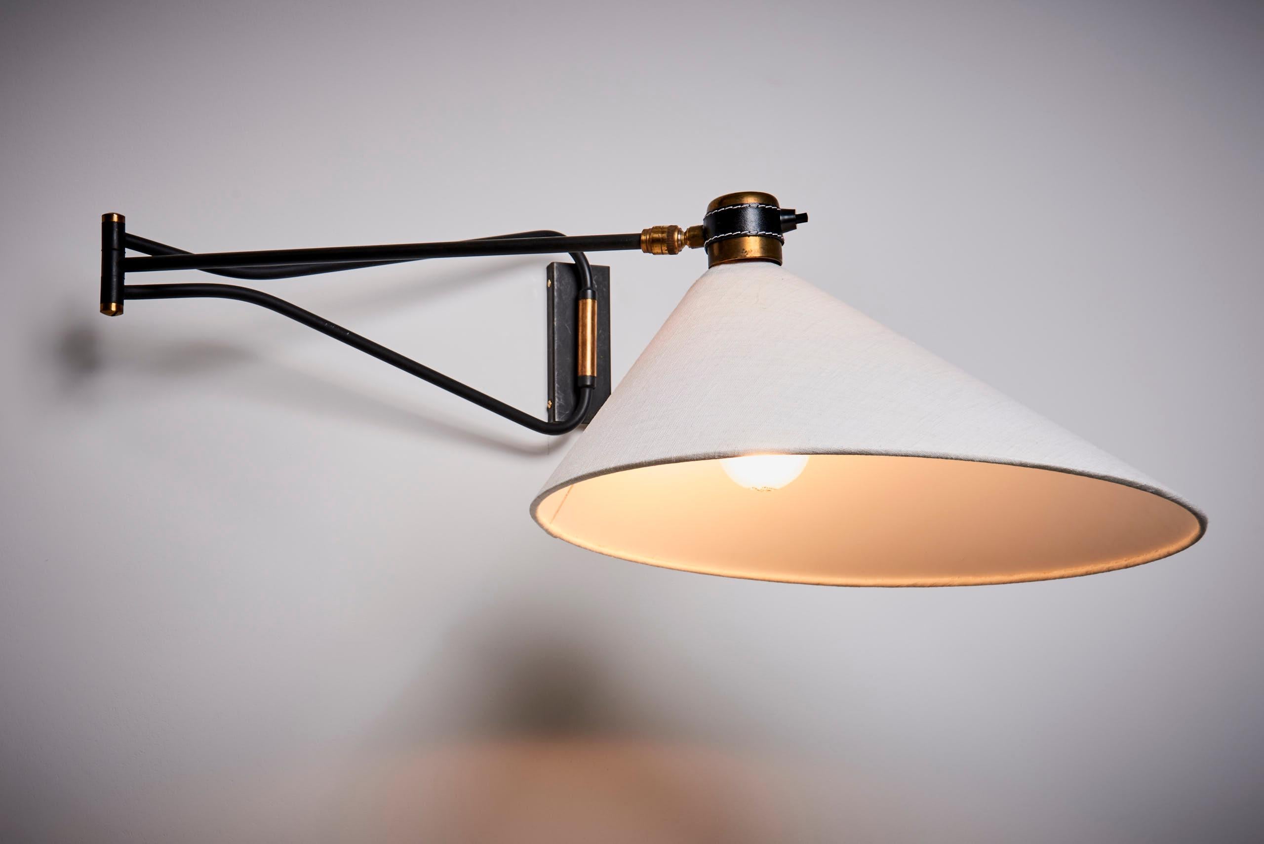 Wall lamp by Maison Arlus, France 1950s In Good Condition In Berlin, DE