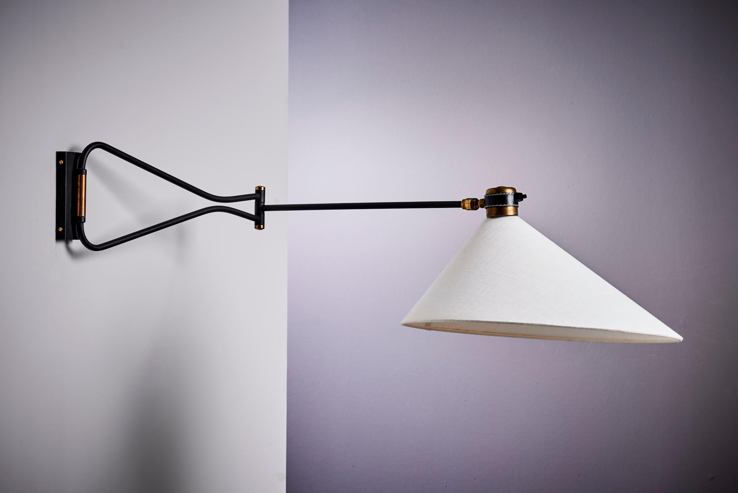 Wall lamp by Maison Arlus, France 1950s 1