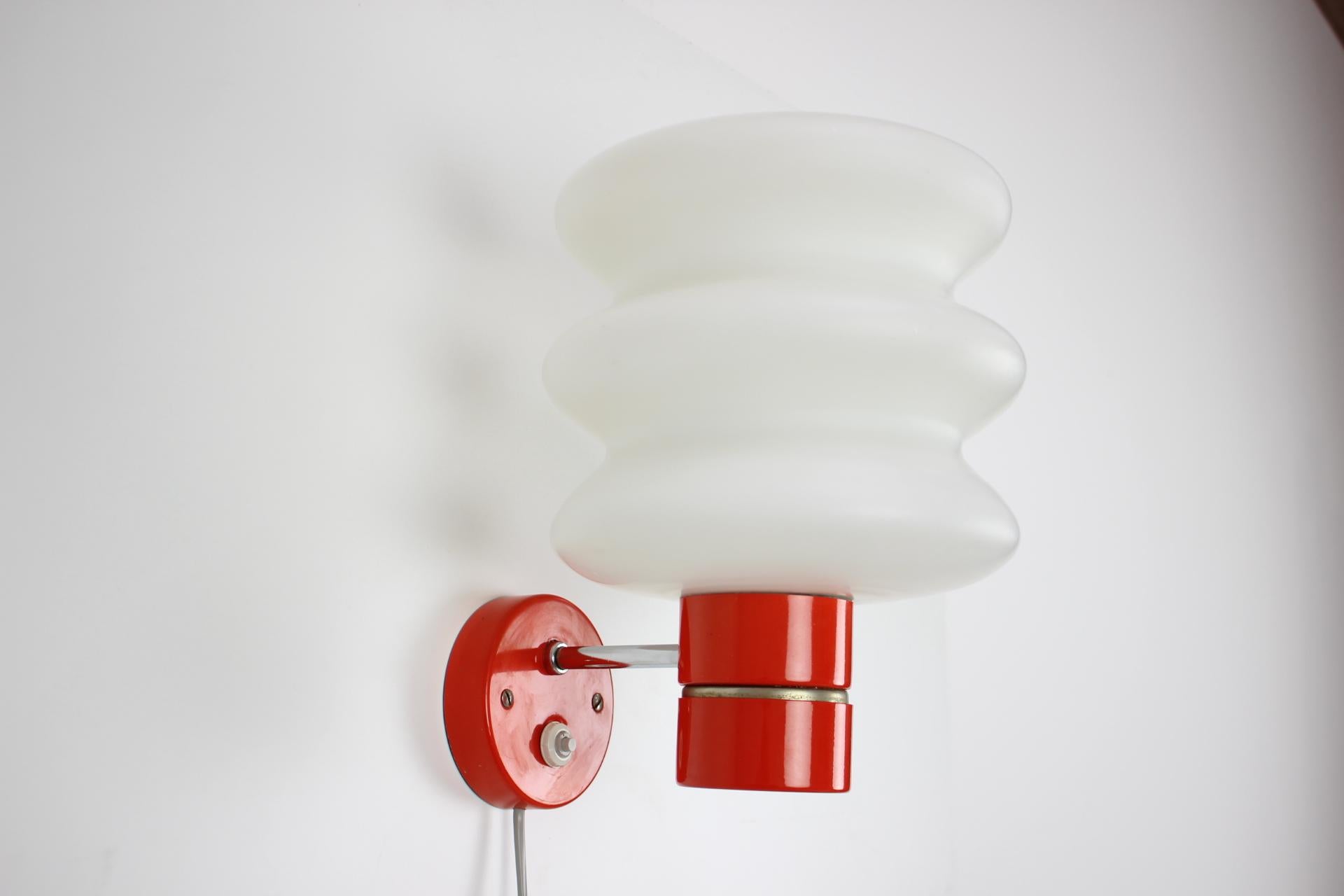 Czech Wall Lamp by Napako, 1970s For Sale