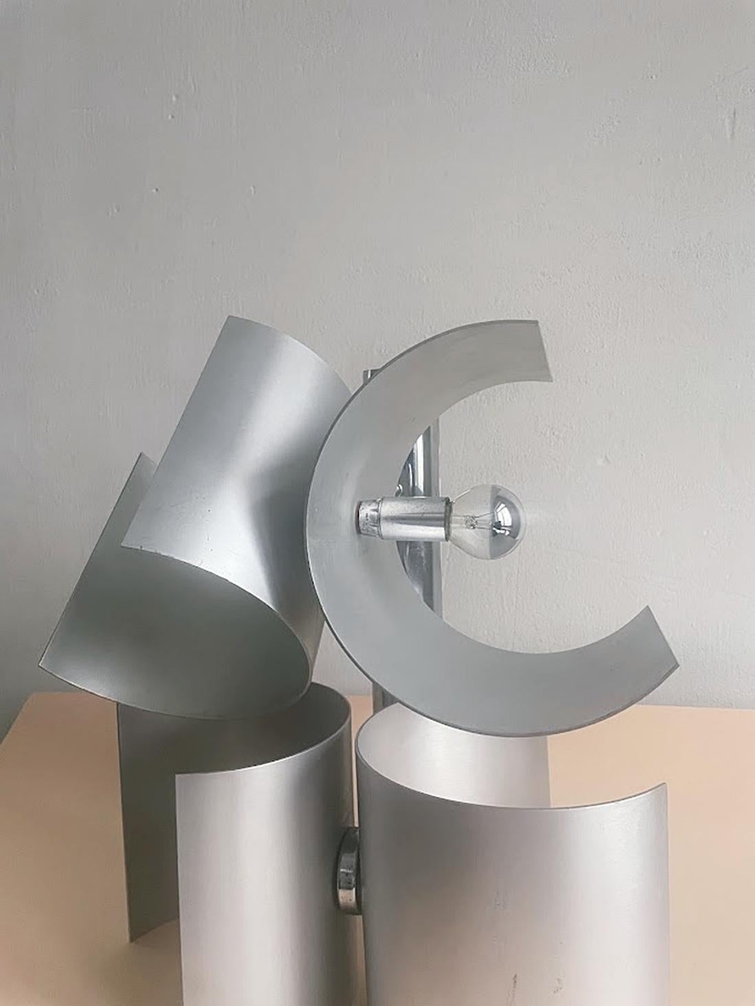 Lámpara de pared by Nucleo Sormani Años 70 Aluminio en venta