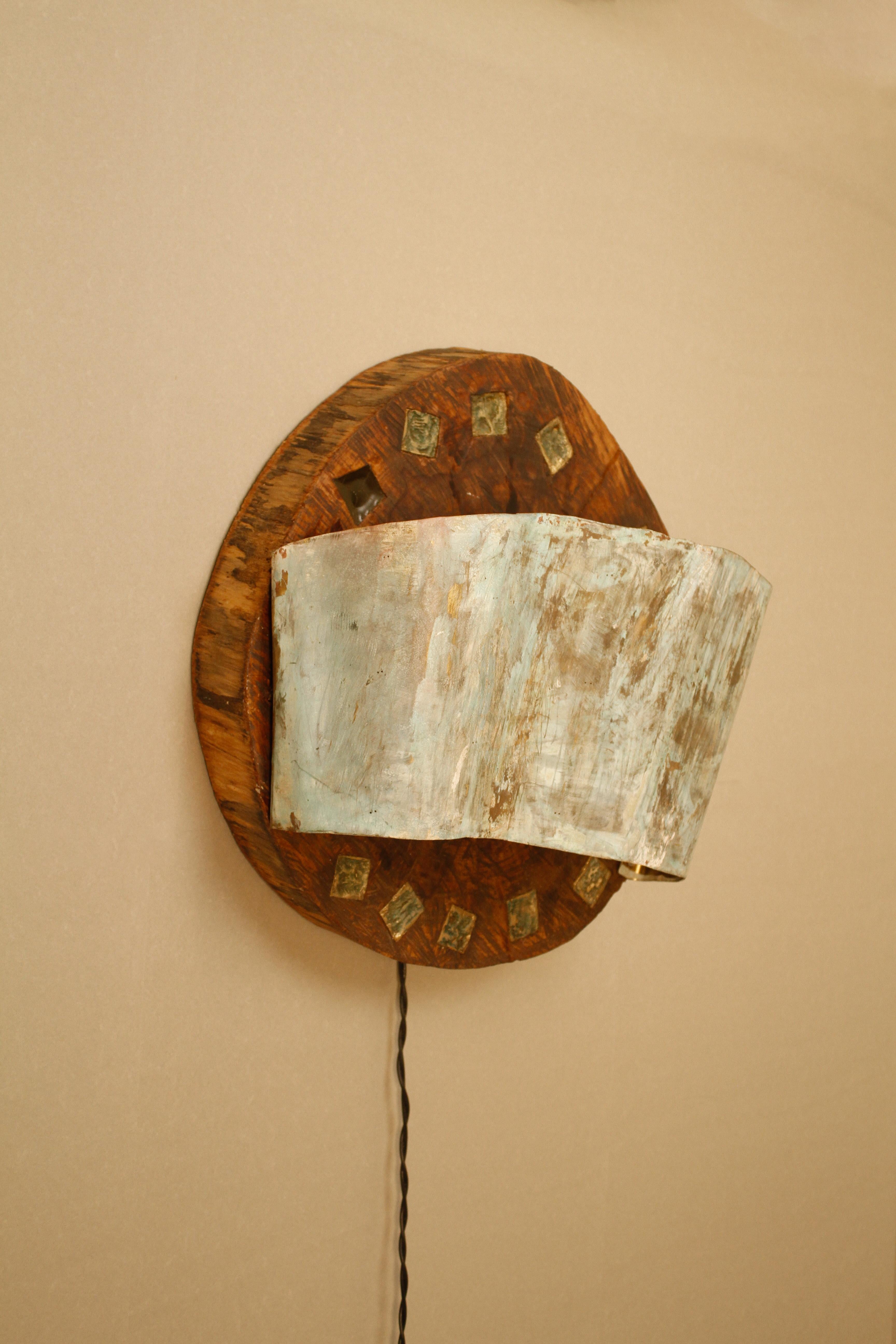 Lámpara de pared de Rafael Triboli Bronce en venta