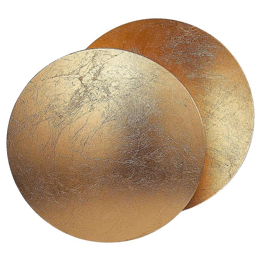 Lámpara de pared Catellani 
Smith Lederam A 17 cm - Oro/Dorado