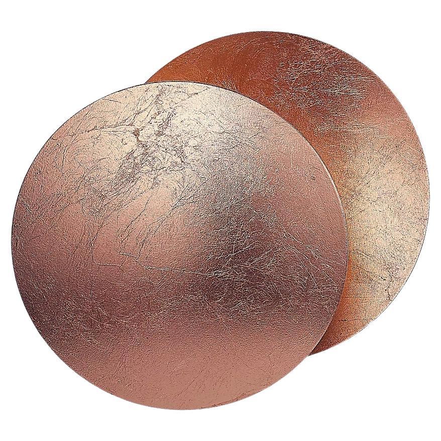 Lámpara de pared Catellani 
Smith Lederam W Ø 25 cm - Cobre/Cobre