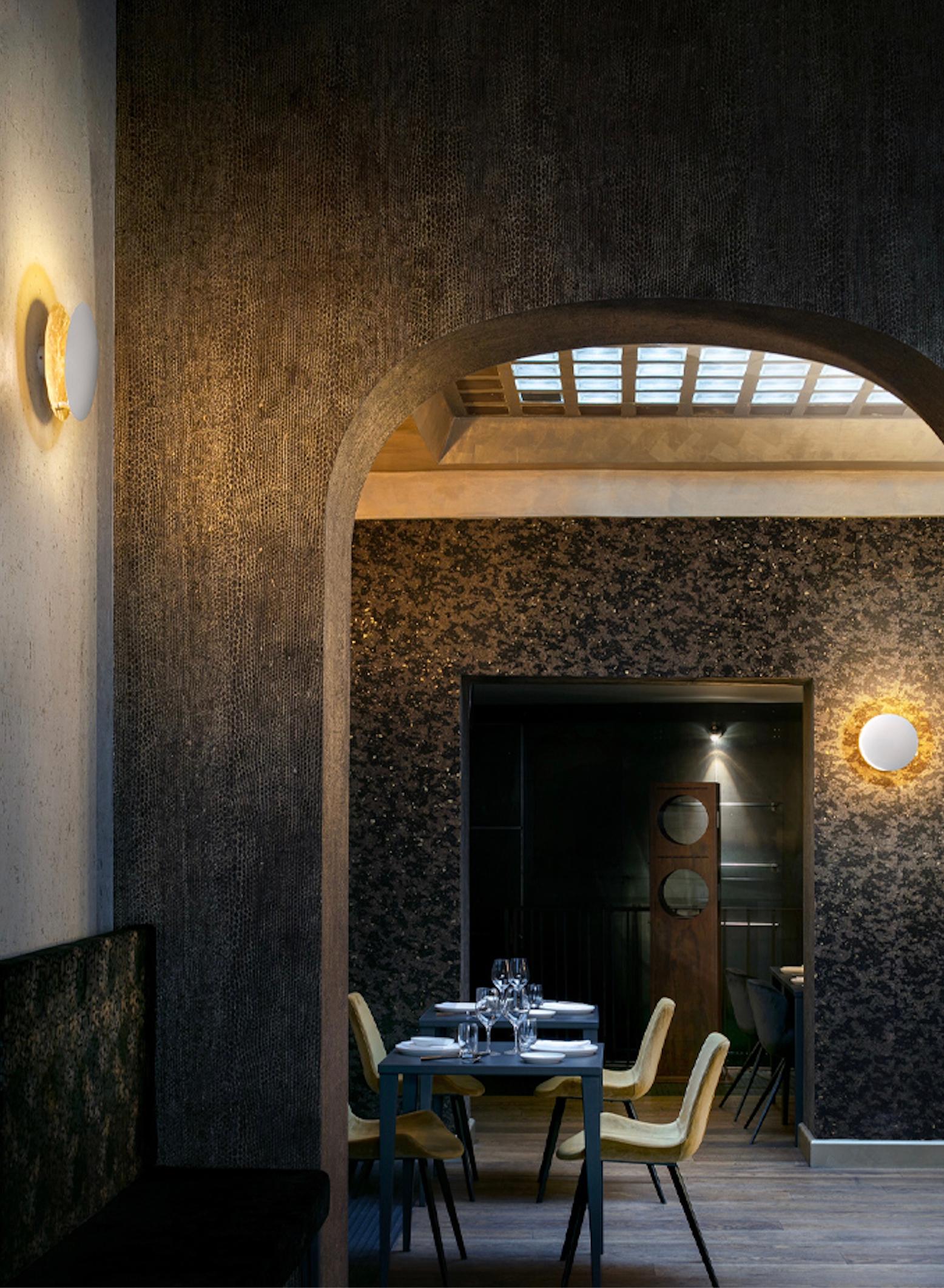 Lámpara de pared Catellani & Smith Lederam Ø 25 cm - Oro/Dorado en Nuevo estado para la venta en Alcamo, IT