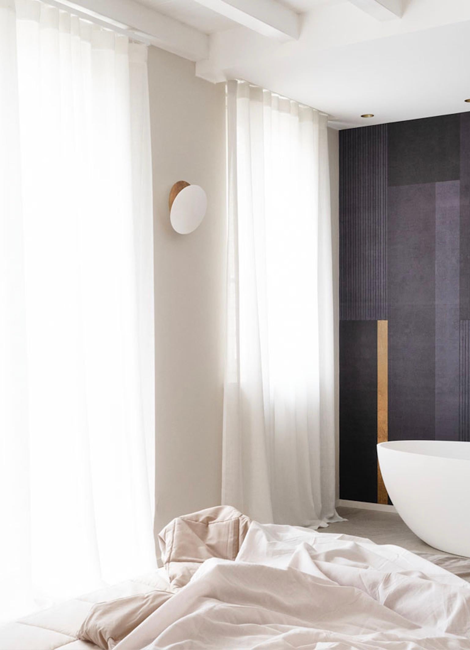 Lámpara de pared Catellani & Smith Lederam Ø 25 cm - Oro/Dorado en venta 2