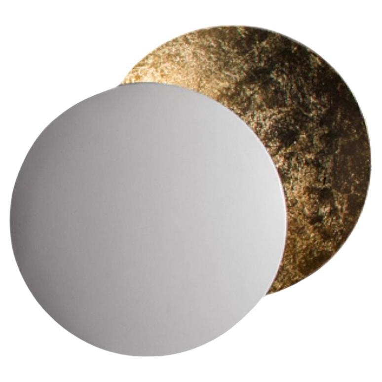 Lámpara de pared Catellani 
Smith Lederam A 25 cm - Blanco/Dorado