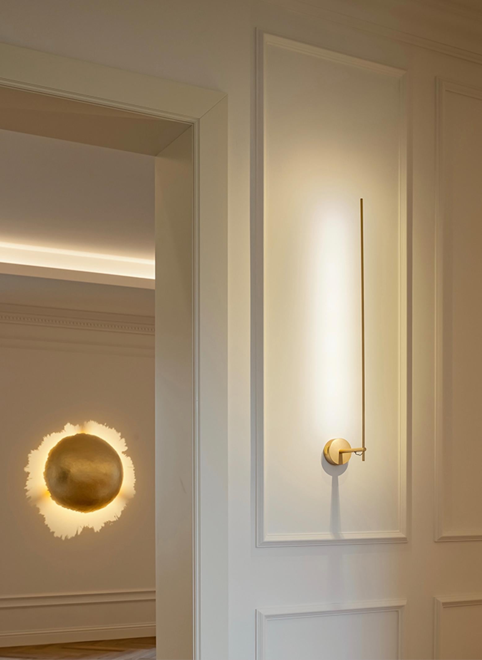 Lámpara de pared Catellani & Smith Light Stick - Oro satinado en venta 1