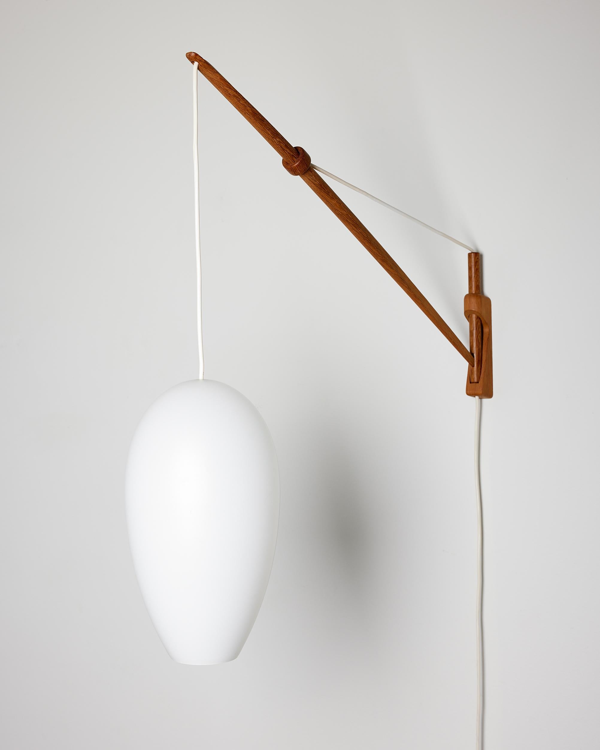 Mid-Century Modern Wall Lamp Designed by a. Bank Jensen and Kjeld Iversen for Louis Poulsen