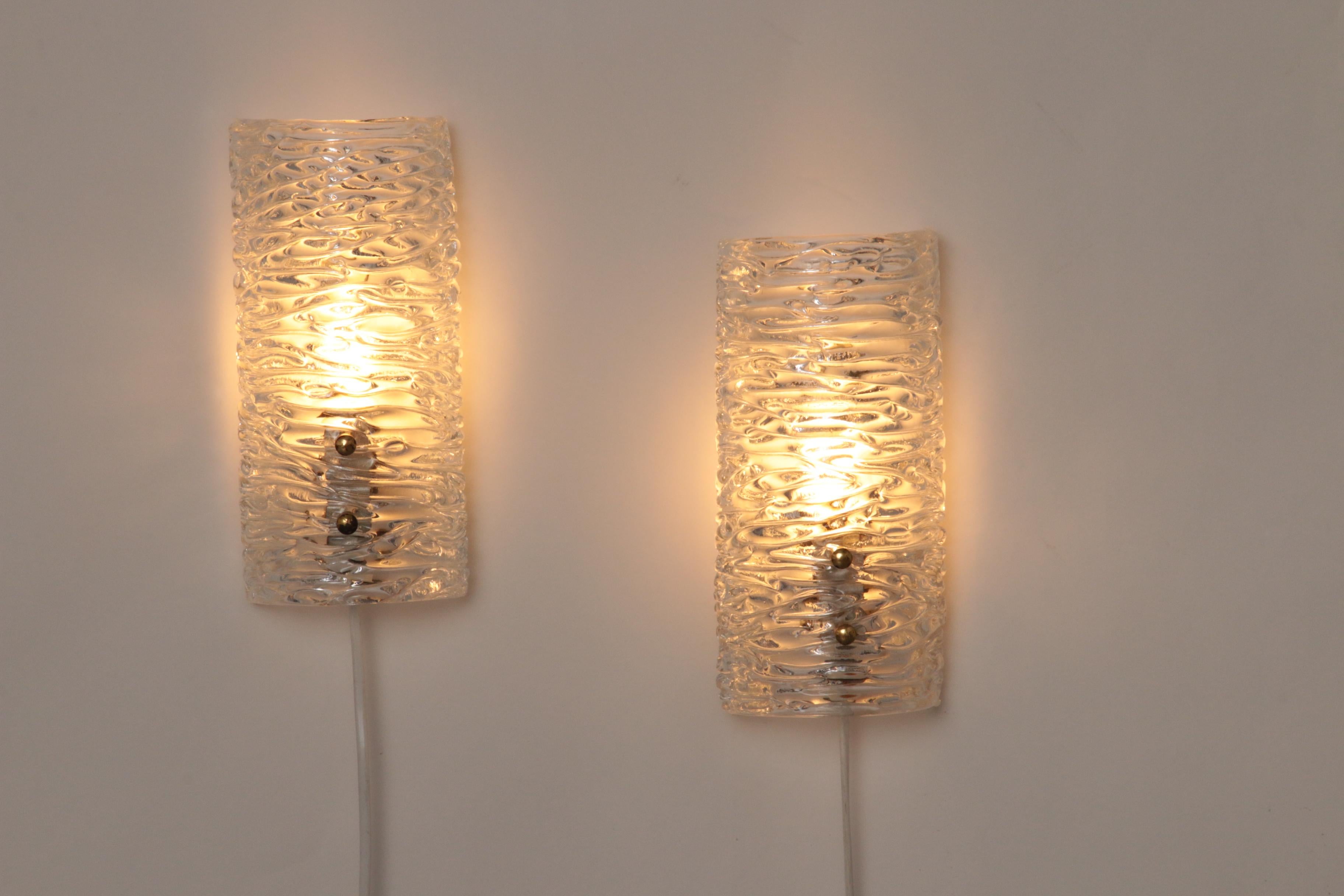 Suédois Lampe murale conçue par Carl Fagerlund pour Orrefors, Suède en vente