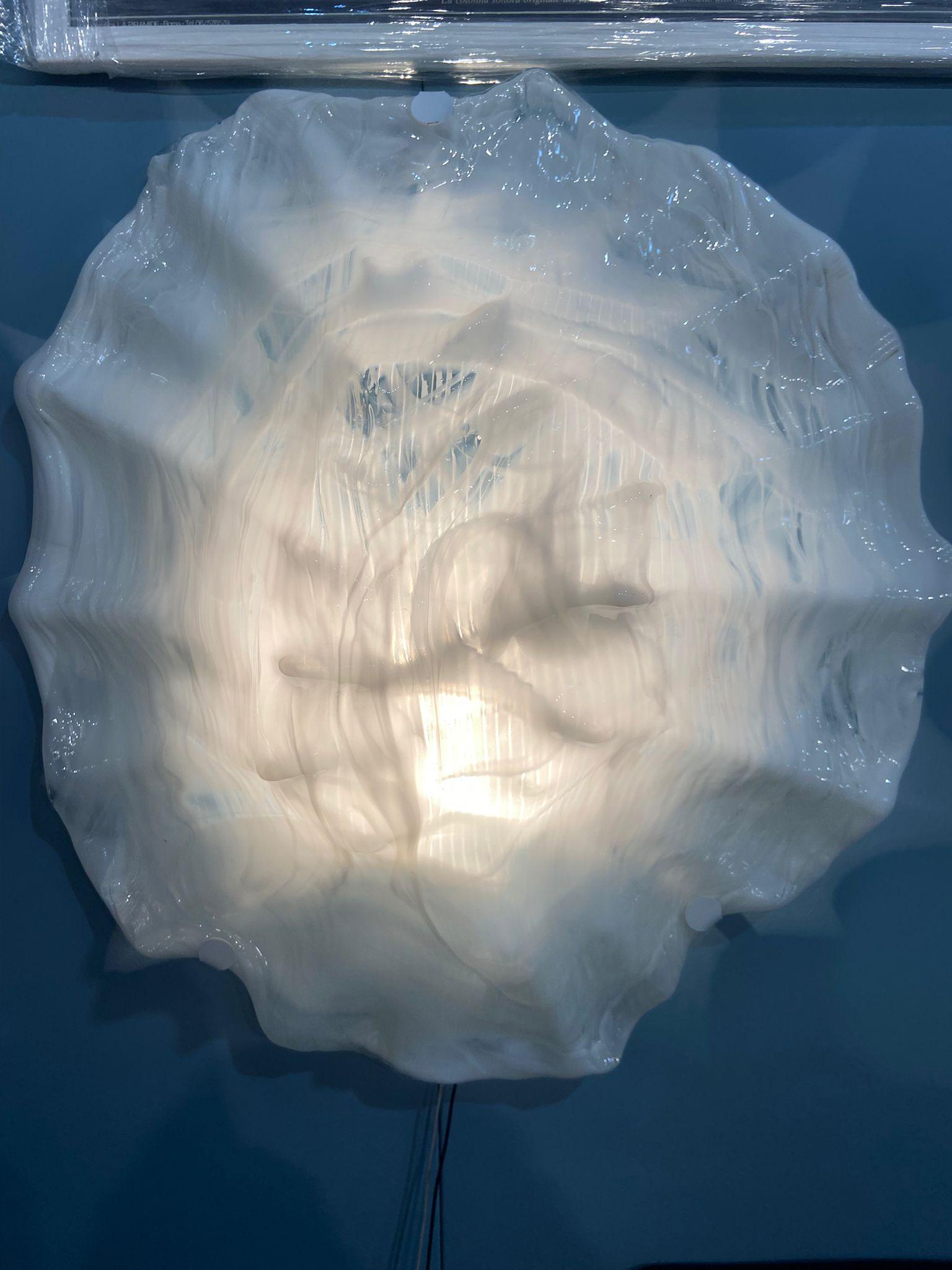 Murano Glass Wall Lamp from the Trofei Series by Toni Zuccheri for Venini For Sale