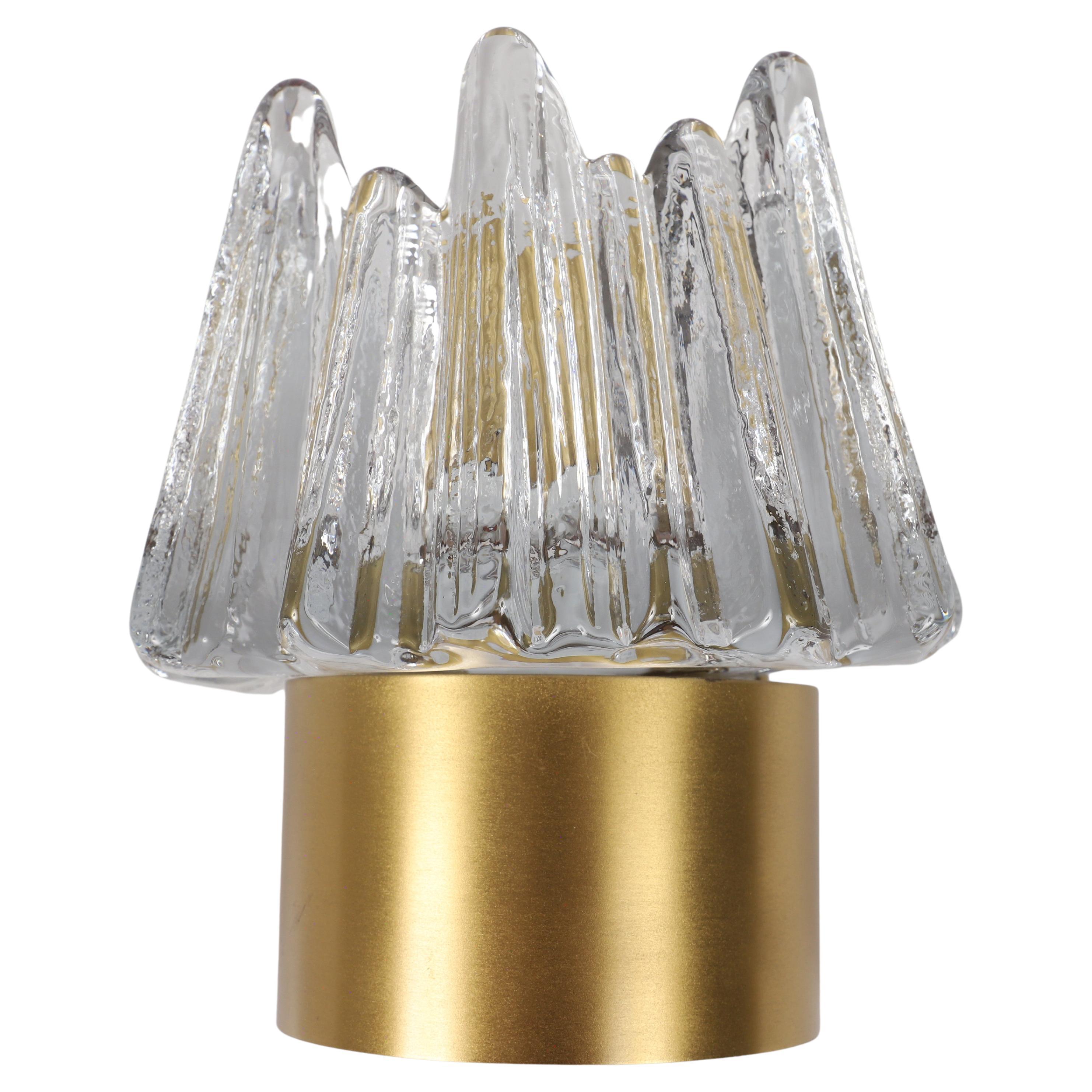 Wall lamp  by Nafa Nybro Armaturfabrik glass/brass Sweden 196O